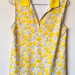 Lands' End NWOT  Women's Sleeveless Polo Bright Sun Yellow Lemon Size Medium Photo 0