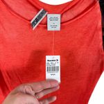 BKE  NWT Coral Orange Black Lace 3/4 Sleeve Cotton Blend Lightweight Top Size XL Photo 2