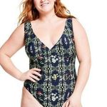 Agua Bendita x Target Women's Dainty Floral Tile Print Cheeky One Piece Swimsuit Photo 0