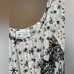 Poupette St Barth Off Shoulder Printed Flowy Beachy Romper Lightweight Sz S White Photo 1