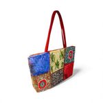 Anthropologie CHRISTIANA 90’s Vintage Patchwork Aztec Full Sequins & Beads Shoulder Bag NEW Photo 1