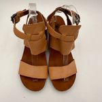 OTBT  Brown Leather Lee Heeled Sandals Size 7.5 Photo 5