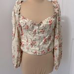 We Wore What  Ruched Cup Top in Almond Milk Photo 3