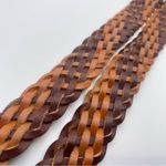 Vintage 80s/90s Chic Braided Leather Belt Photo 3