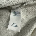 IZOD Womens Grey Speckled Sweatshirt Plaid Tie Front Layered Look Size Medium Photo 6