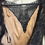 Tadashi Shoji  Zuri Black Lace Illusion Sheath Dress Size 4 Photo 7