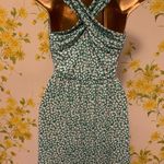 Kaileigh Tasha Dress Green Floral Summer Sleeveless Cross Back Size S Photo 7