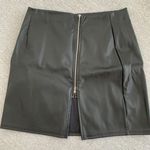 Black Leather Skirt Size M Photo 1
