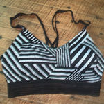 PINK - Victoria's Secret Victoria’s Secret Sport monochrome striped wireless 34D bra Photo 0