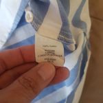 J.Crew  Womens Blouse Shirt Mid Button Sz 2 Camp Popover In Bar Stripe Blue Coast Photo 8