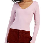 Hippie Rose  Long Sleeve Ribbed Crop Top Size Junior Extra Large NWT Photo 0