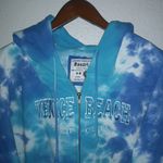 Resort Stop Venice Beach CA L Blue Tie Dyed Hoodie Sweatshirt Zip Front Jacket Size L Photo 1