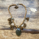 Chan Luu sterling silver beaded tassel necklace NWT Photo 8