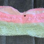 PINK - Victoria's Secret Victoria’s Secret Pink Pastel Lace Bandeau Bra, Large Photo 1