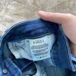 AGOLDE Women’s Dark Blue Mid Rise Skinny Jeans Photo 6