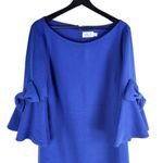 Eliza J  3/4 Bow Bell Sleeves Dress Blogger Favorite Royal Blue Size 14 Photo 2