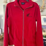 Planet New Zealand Red Fleece Zip Up Jacket Size Medium Photo 1