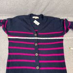 Loft Ann Taylor Women's Striped Cardigan Knit Sweater Dress Size M Photo 8