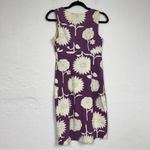 Boden Purple Floral Mini Sheath Dress Womens 8 Casual Sleeveless Classic Summer Photo 7