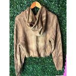 Cotton Citizen  Cropped Quarter Zip Jacket Sz Medium Toffee Drip Photo 5