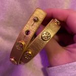 Tory Burch Double-Wrap Logo Stud Bracelet Gold Photo 3