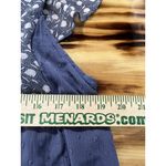 Suzanne Betro  Size Large Tunic Top‎ Shirt Blue Flutter Sleeve Knit Textured Boho Photo 5