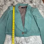 Diane Gilman  100% Silk Blue Blazer one button size large vintage 90s Photo 6