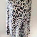 Cecico 12.  leopard fuzzy sweater size medium Photo 0