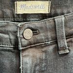 Madewell SKINNY SKINNY Rebel Wash Black Denim Jeans Moto Ankle Zipper Size 29 Photo 3