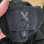 NBD X by  Keyhole Long Sleeve Frill Mini Dress in Black Photo 4