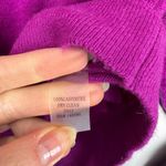 Roi Fuchsia Pink Long Sleeve Sweater Ruched Shirred Material Sleeves Size XS Photo 4