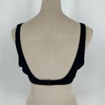 Aerie NWT Voop Plunge Bikini Top Women's True Black Beach Swim Surf Size XL Photo 3