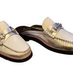G.H. Bass & Co. Weejuns Silver woman’s Loafers Size 6.5 Photo 5