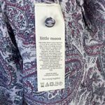 Aritzia  Little Moon Corsica Blouse Purple Paisley Ruffle Size Small Boho Photo 7