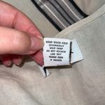 Peck & Peck Peck &‎ Peck Cream Linen V-Neck Poncho Top Size L Striped Trim Casual Photo 6