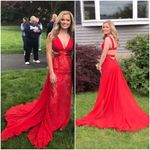 Sherri Hill Blood Red Prom Dress Photo 0