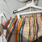 Free People  Multicolor Striped Women's Shorts Photo 3