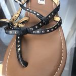 American Eagle black strapy studded faux leather buckle strap sandals 9.5 Photo 5