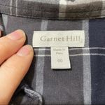 Garnet Hill  Blue Grey Plaid Long Sleeve Academia Button Down Shirt 00 Top Fall Photo 2