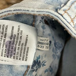 American Eagle High Rise Shortie Light Wash Patches Cut Off Beach Vacation 4 Photo 3