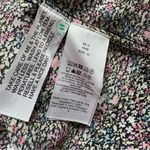 Ganni  Floral Midi Shirt Dress Long Sleeves Button Front Side Slits Size 36 Small Photo 11