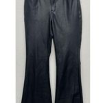 American Eagle  Faux Leather Super Hi-Rise Flare Pants Size 10 Black 30x32 *MINT Photo 0
