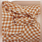 Saylor  Anthropologie Laken Sleeveless Jumpsuit Apricot Gingham Plaid Photo 6