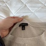 Talbots  Sweater Womens Medium Silver 3/4 Sleeve Crew Neck Lightweight Pullover Photo 3