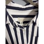A New Day  Striped Shirtdress Size Medium Navy White Stripe Photo 3