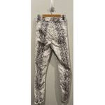 ZARA Snake Print High Rise Black White Jeans Photo 2