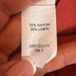 FKSP Rosé" Rust Wrap Linen Jumpsuit with side pockets Size Small. A18 Brown Photo 12