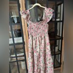 Tuckernuck Smocked floral Nap dress midi embroidered tiered ruffle flutter hill house Photo 8