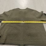 H&M  Army Green Textured Knit Cardigan Jacket Gold Button Front Women's XL Photo 6