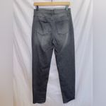 SO  Black Wash Denim High Waisted Distressed Mom Jean size 6 Photo 5